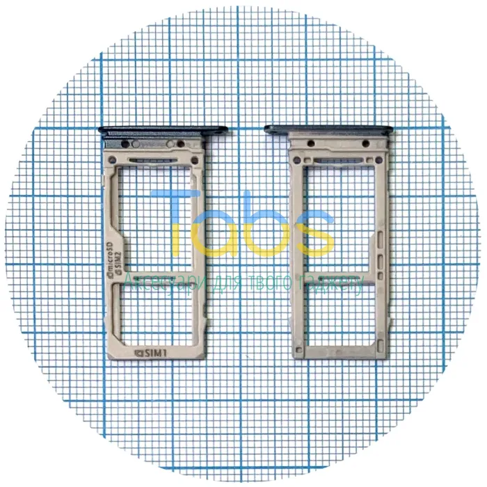 Тримач SIM карти Samsung Galaxy S9 G960F, S9 Plus G965F (синій 2 SIM (1 SIM + Micro SD)) - зображення 1