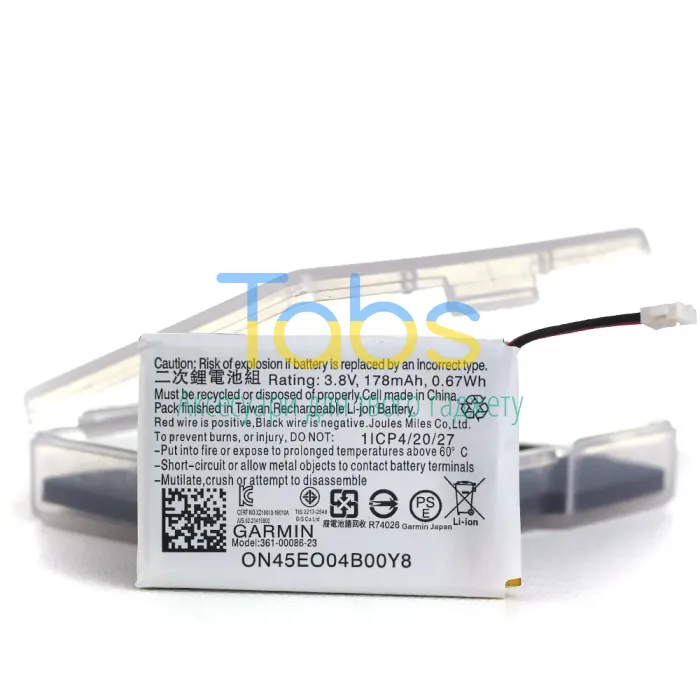 Акумулятор для Garmin 361-00086-23 Fenix 6S Solar, 6S Pro (178 mAh) Original Quality - зображення 1
