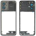 Рамка корпусу Motorola Moto G54 (синя зі склом камери) Original Quality