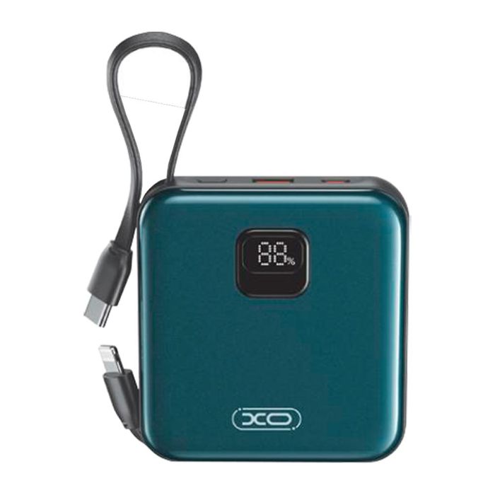 Універсальна Мобільна Батарея Power Bank XO PR235 22.5W with built-in iP and TYPE-C cable 10000 mAh