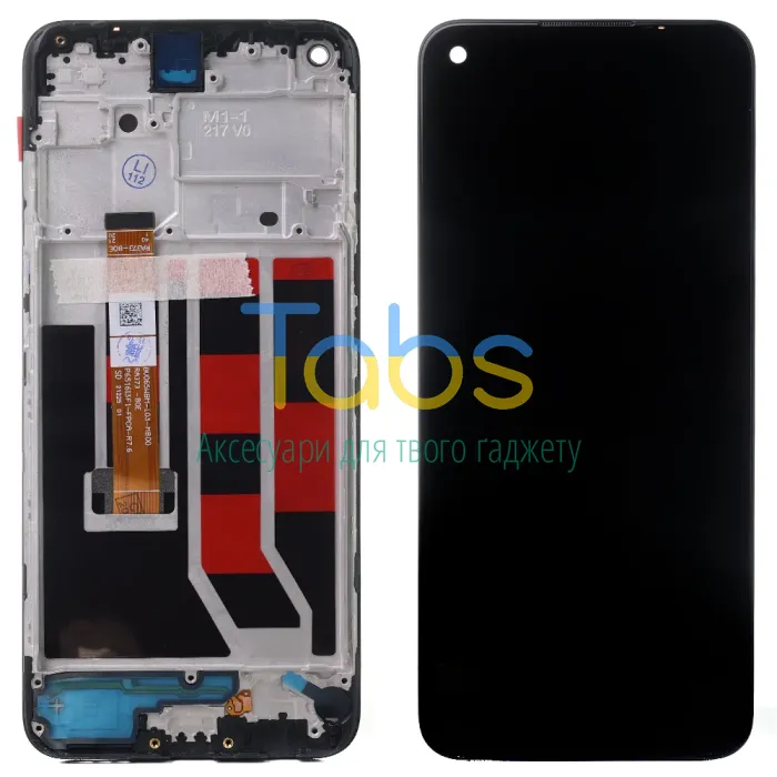 Дисплей для Oppo A53 CPH2127, A32 2020, A33 Realme 7i, C17 з тачскріном (оригінал OEM з рамкою BV065WBM-L03-MB00) - зображення 1