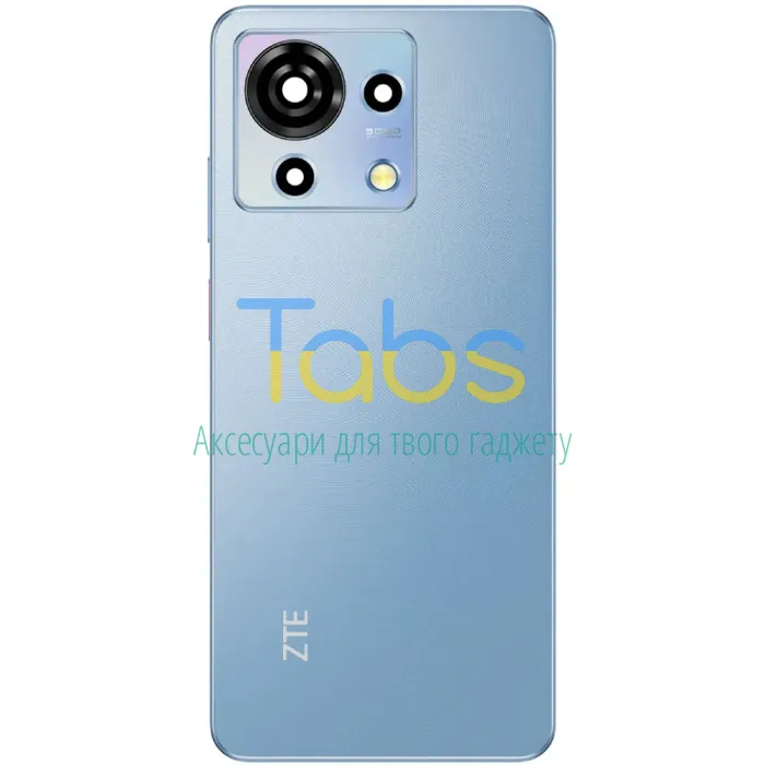 Задня кришка для ZTE Blade V50 Vita (блакитна зі склом камери) Original Quality - зображення 2