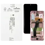Дисплей для Samsung Galaxy S20 G980F G981 з тачскріном (оригінал 100% з рожевою рамкою)