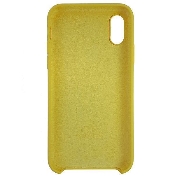 Чохол Copy Silicone Case iPhone X/XS Yellow (4)