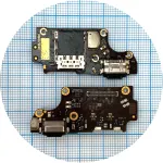 Шлейф Xiaomi Poco F2 Pro, Redmi K30 Pro з роз'ємами зарядки та Sim-карти - нижня плата Original Quality