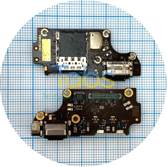 Шлейф Xiaomi Poco F2 Pro, Redmi K30 Pro з роз'ємами зарядки та Sim-карти - нижня плата Original Quality - зображення 1