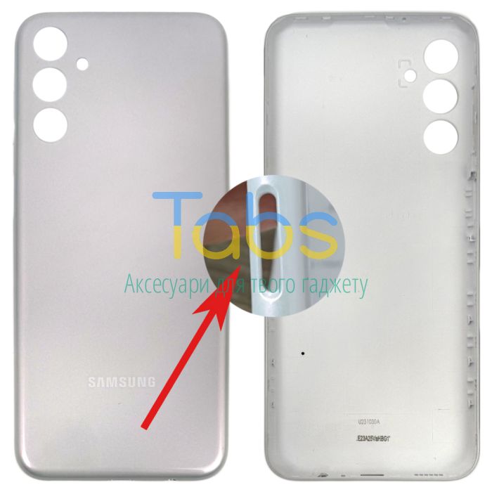 Задня кришка для Samsung Galaxy M14 M146 (срібляста - уцінка) Original Quality - изображение 1
