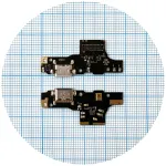 Шлейф Nokia G21 з роз'ємом зарядки та мікрофоном - нижня плата High Quality