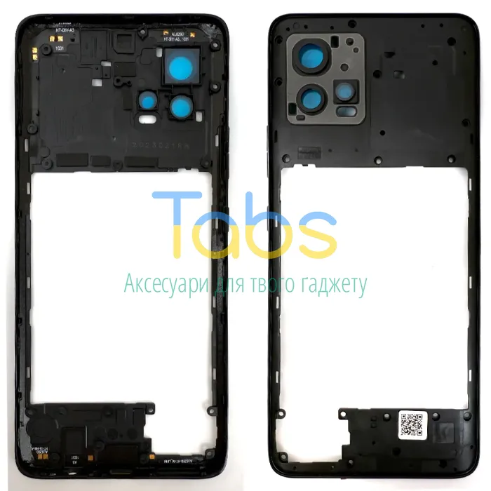 Рамка корпусу Motorola Moto G72 XT2255-1 (чорна) - изображение 1