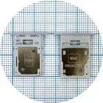 Тримач Sim картки Samsung Galaxy A15 A155F (блакитний 2 Sim (1 Sim + Micro SD))