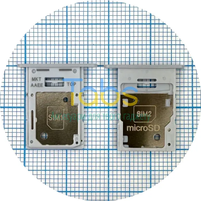 Тримач Sim картки Samsung Galaxy A15 A155F (блакитний 2 Sim (1 Sim + Micro SD)) - зображення 1