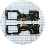 Шлейф Oppo Reno 5 5G, Find X3 Lite з роз'ємом зарядки, навушників та мікрофоном - нижня плата