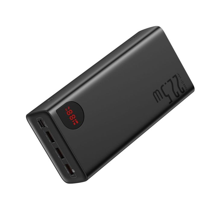 Універсальна Мобільна Батарея Power Bank Baseus Adaman Digital Display Fast Charge 22.5W 40000 mAh (PPAD020101) Колір Чорний