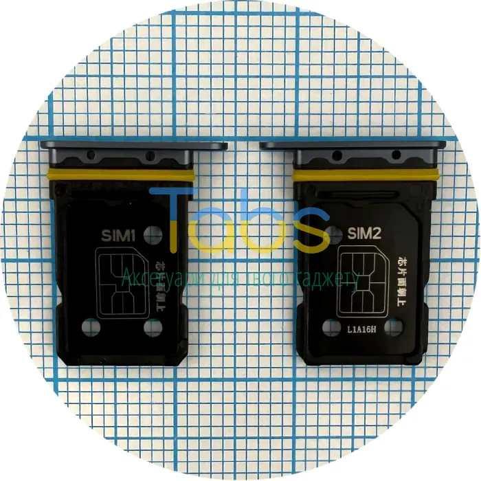 Тримач Sim картки Realme GT Neo 2 RMX3370 (сірий на 2 SIM) - зображення 1