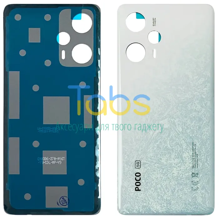 Задняя крышка для Xiaomi Poco F5 (біла) Original Quality - изображение 1