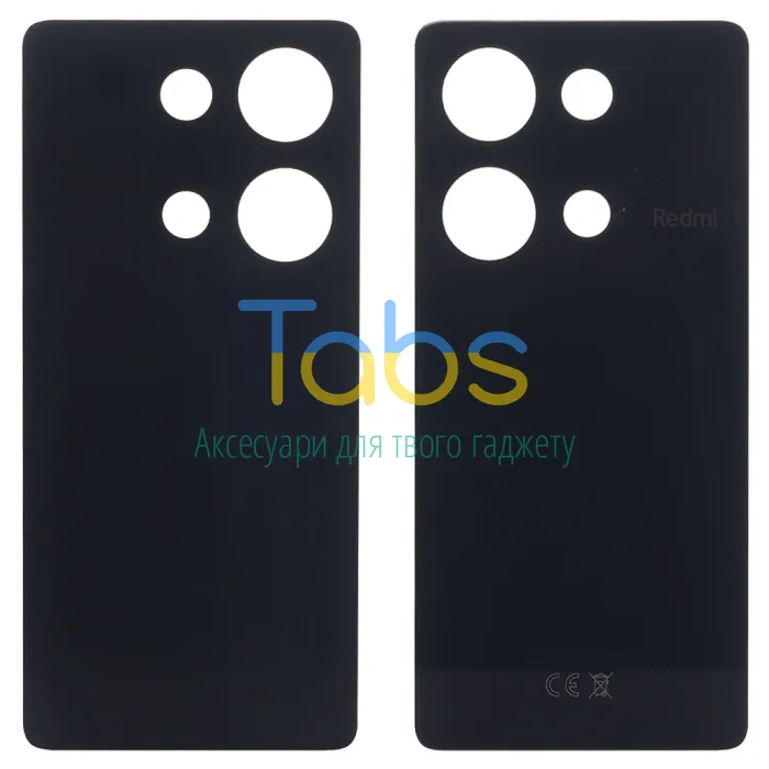 Задня кришка для Xiaomi Redmi Note 13 Pro 4G (чорна ) Original Quality - зображення 1