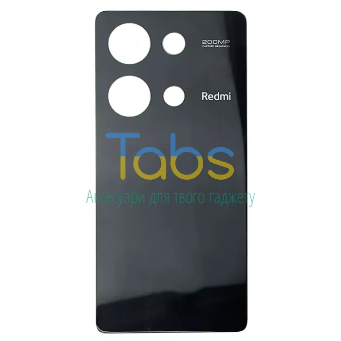 Задня кришка для Xiaomi Redmi Note 13 Pro 4G (чорна ) Original Quality - зображення 2