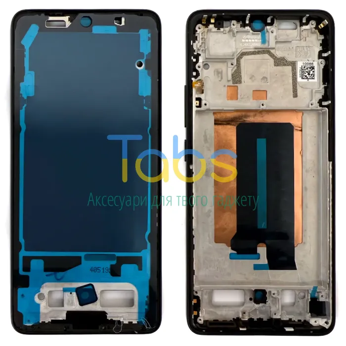 Рамка дисплея Xiaomi Poco X6 Pro, Redmi K70E (чорна ) Original Quality - изображение 1