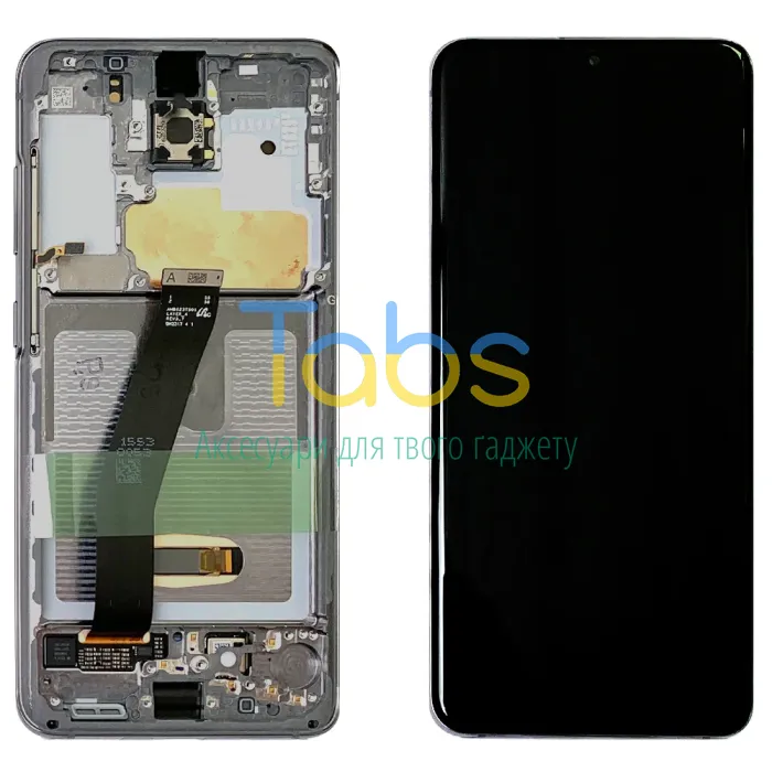 Дисплей для Samsung Galaxy S20 G980F G981 з тачскріном (оригінальний 100% зі сріблястою рамкою) - изображение 1