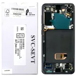 Дисплей для Samsung Galaxy S21 5G G991B з тачскріном (оригінал 100% у сірій рамці)