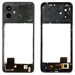 Рамка корпуса Motorola Moto G14 XT2341 (сіра зі склом камери)