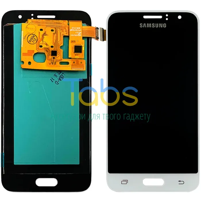 Дисплей для Samsung Galaxy J1 2016 J120H з тачскріном (білий OLED) - изображение 1