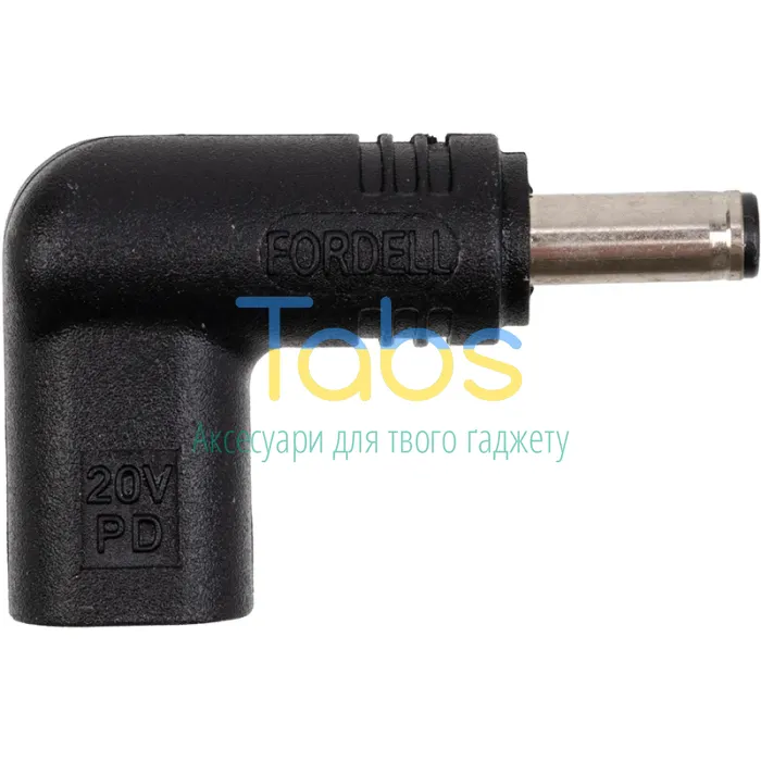 Адаптер PowerPlant USB Type-C на DC 6.0x3.7 мм (для Dell) - изображение 1