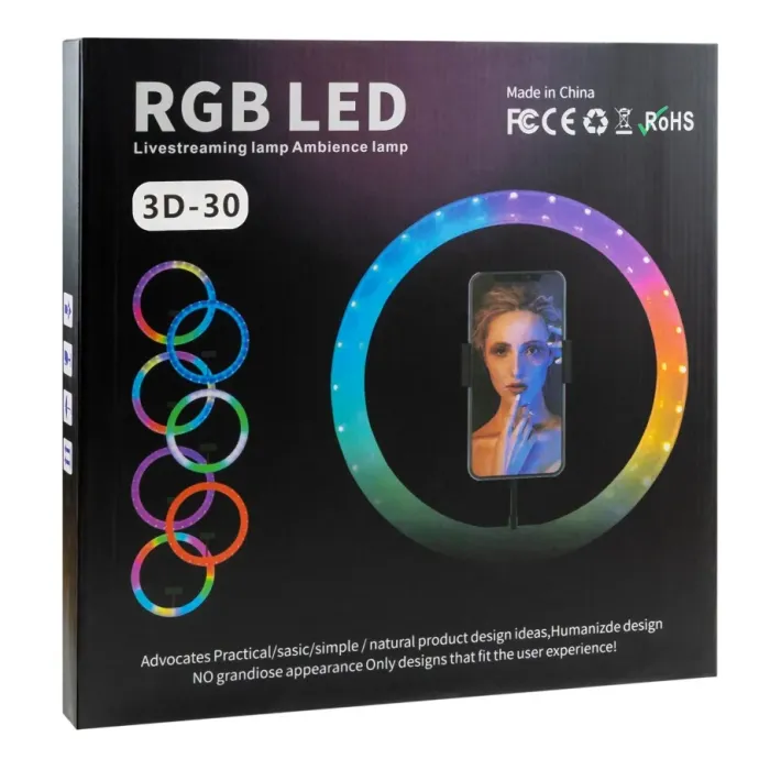 Лампа RGB Crystal 3D-30 30cm Прозорий - зображення 2