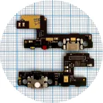 Шлейф Xiaomi Mi Play M1901F9E з роз'ємом зарядки та мікрофоном Оригінал Китай - нижня плата