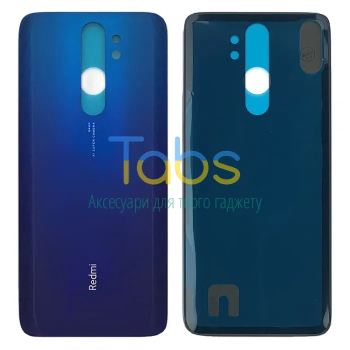 Задня кришка для Xiaomi Redmi Note 8 Pro M1906G7I (синя) Original Quality - зображення 1