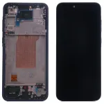 Дисплей для Samsung Galaxy A35 5G A356E + тачскрин з рамкою (темно-синій оригінал OEM SP)