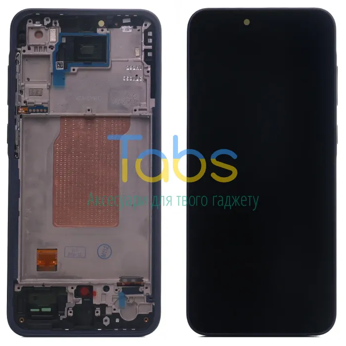 Дисплей для Samsung Galaxy A35 5G A356E + тачскрин з рамкою (темно-синій оригінал OEM SP) - изображение 1