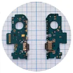 Шлейф Samsung Galaxy A35 5G A356Eз роз'ємом зарядки та мікрофоном - нижня плата Original Quality