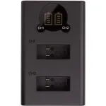 Зарядний пристрій з дисплеєм PowerPlant GoPro SPCC1B для двох акумуляторів