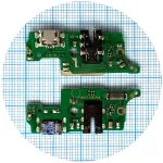 Шлейф для Tecno Spark 8p KG7H KG7 KG7n з роз'ємами зарядки та навушників, мікрофоном - нижня плата High Quality