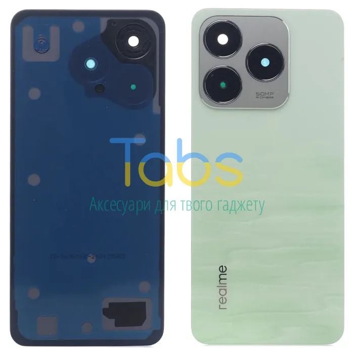 Задня кришка для Realme C63 4G (зелена зі склом камери) Original Quality - зображення 1