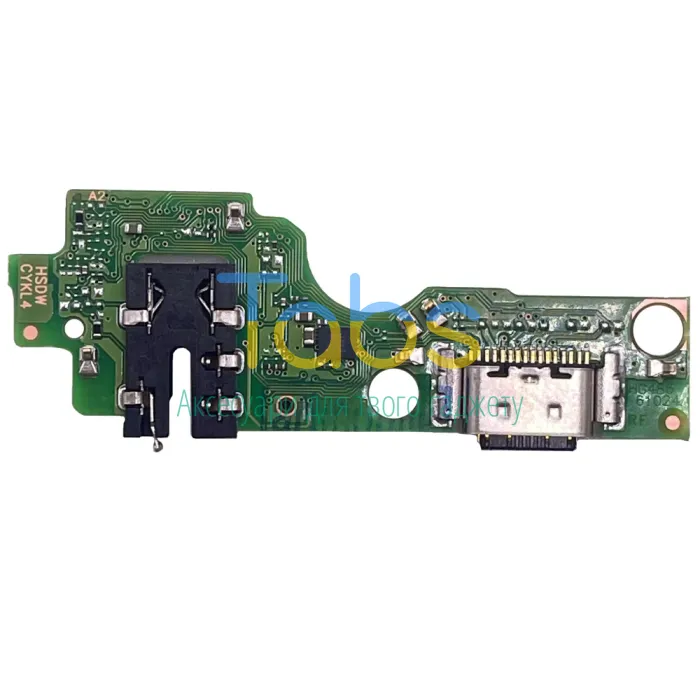 Шлейф для Tecno Spark GO 1 KL4, Spark GO 1S KL4h, Tecno Pop 9 4G з роз'ємами зарядки, навушників та мікрофоном - нижня плата Original Quality - зображення 1