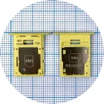 Тримач Sim картки Samsung Galaxy A15 A155F (жовтий 2 SIM (1 SIM + Micro SD))