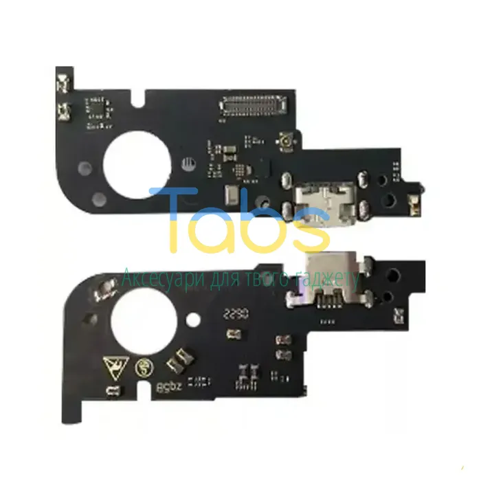 Шлейф ZTE Blade A52 A53 Pro з роз'ємом зарядки та мікрофоном - нижня плата Original Quality - зображення 1