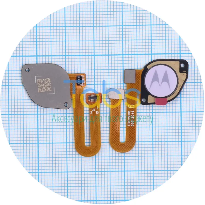 Шлейф для Motorola Moto G60 XT2135 із сканером відбитка пальця (фіолетовий ) Original Quality - зображення 1
