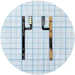 Шлейф ZTE Blade A71 з кнопками вмикання та гучності