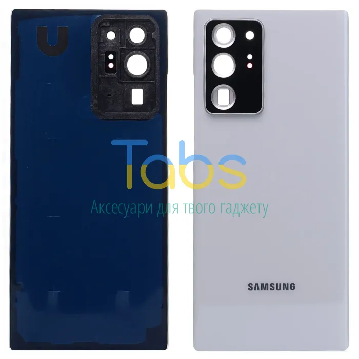 Задня кришка для Samsung Galaxy Note 20 Ultra N985F N986B (біла зі склом камери) Original Quality - зображення 1