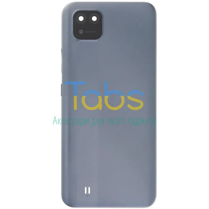 Задня кришка для Realme C11 2021 RMX3231 (сіра зі склом камери) Original Quality - зображення 1