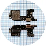 Шлейф Xiaomi Mi 11 з роз'ємами зарядки та Sim-карти з мікрофоном - нижня плата High Quality