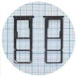 Тримач Sim картки Nokia 5.3 (чорний на 2 SIM + MicroSD)