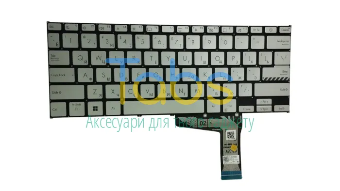 Клавиатура для ноутбука Asus X1402, X1403 Series, Silver, RU - изображение 2