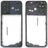 Рамка корпусу Oppo A16, A16s, A54s (чорна зі склом камери)
