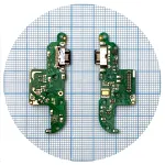 Шлейф Motorola Moto G8 Power XT2041 з роз'ємом зарядки та мікрофоном - нижня плата High Quality