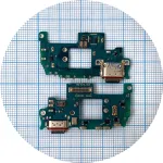 Шлейф Samsung Galaxy S23 FE S711 з роз'ємом зарядки та мікрофоном - нижня плата Original Quality