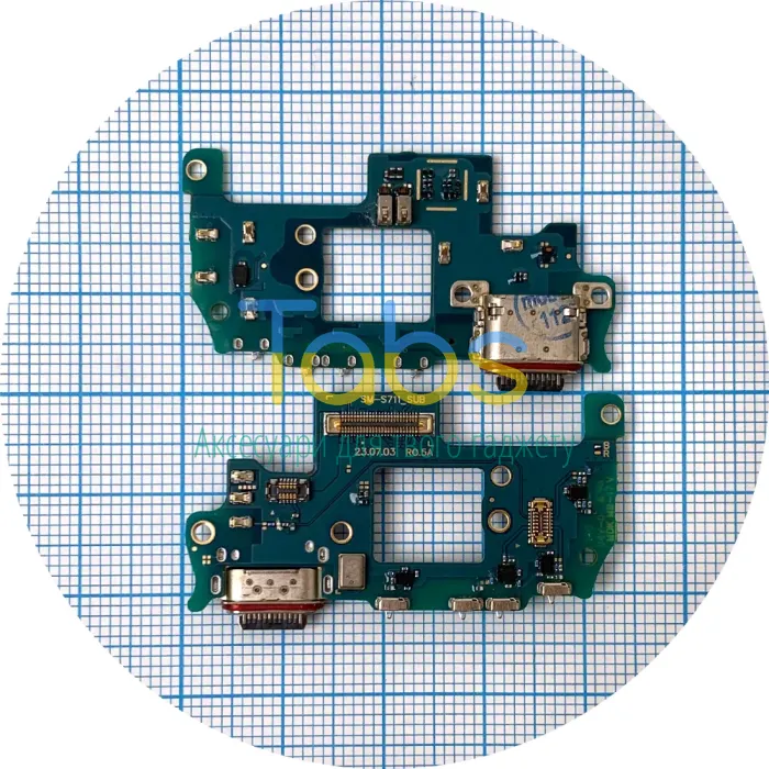 Шлейф Samsung Galaxy S23 FE S711 з роз'ємом зарядки та мікрофоном - нижня плата Original Quality - зображення 1